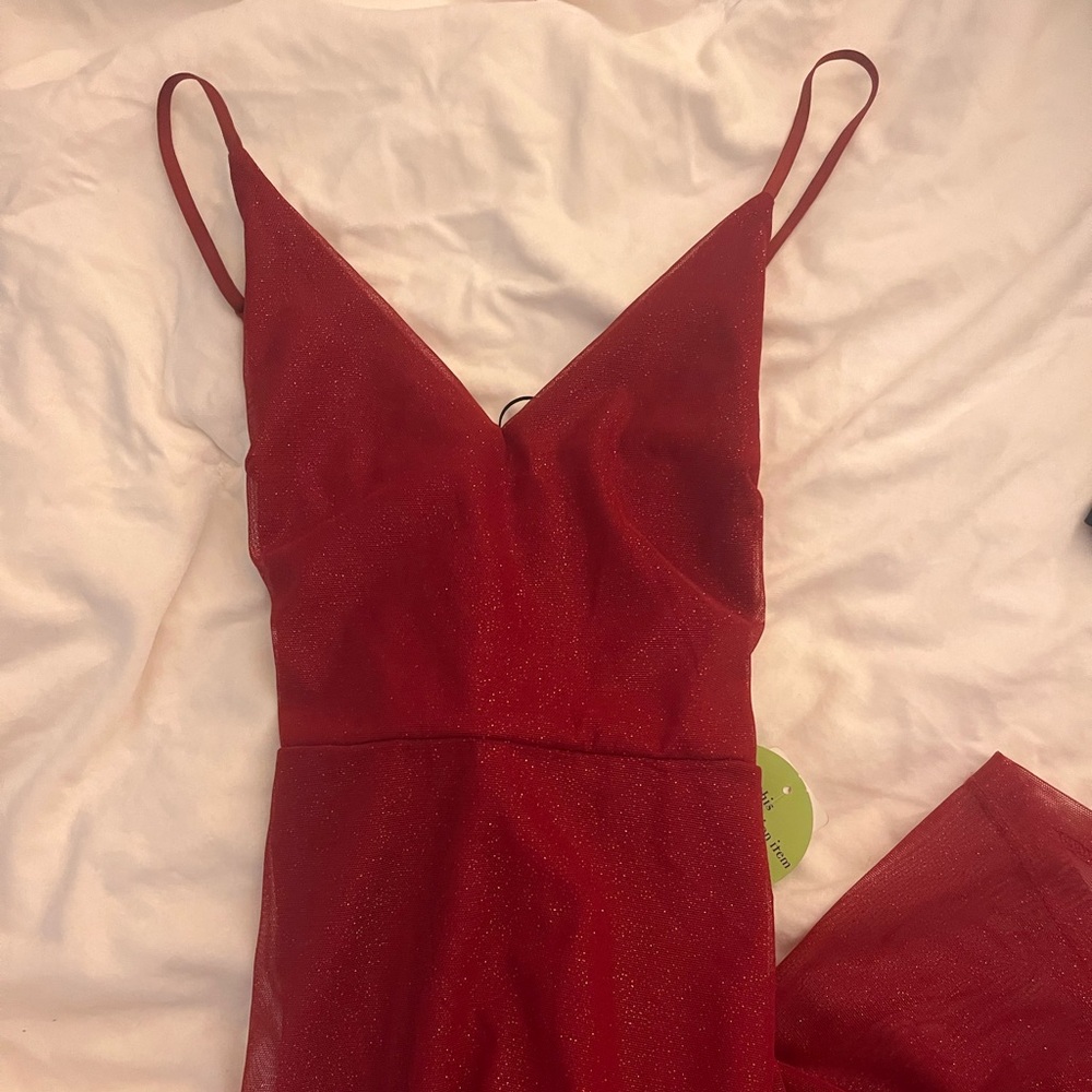 Floor length Prom  red dress